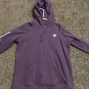 purple champion hoodie size S